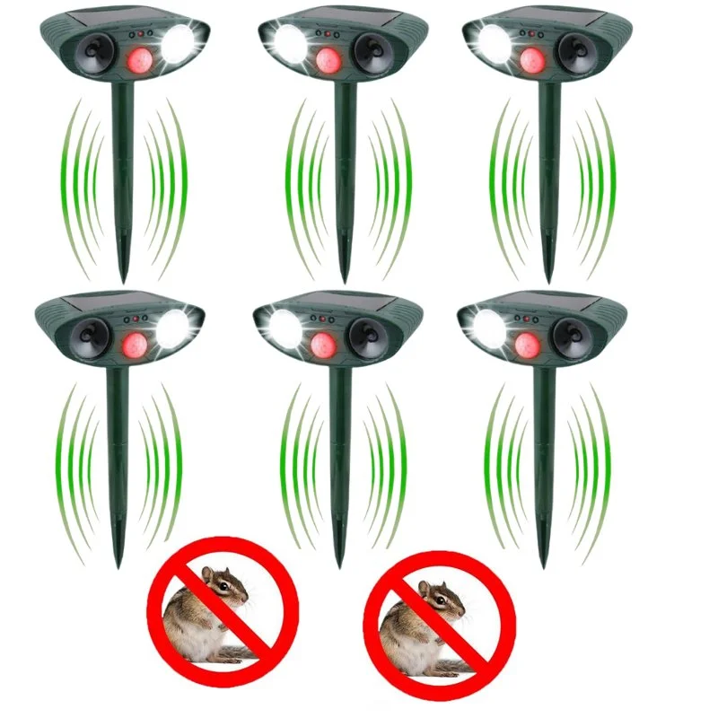 Solar Powered Ultrasonic Chipmunk Repellent- Get Rid of Chipmunks in 48 Hours