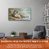 (US Only)5D DIY Full Round Drill Diamond Painting Tiger Kit Home Decor Art Craft 40x70cm
