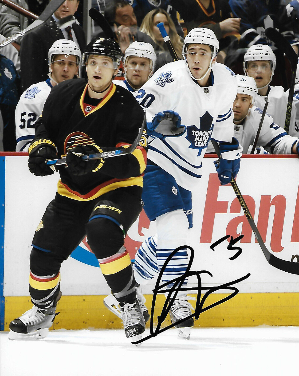 Vancouver Canucks Luca Sbisa Autographed Signed 8x10 Photo Poster painting COA A