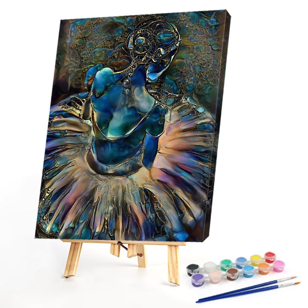 

40*50CM - Paint By Numbers - Blue Girl, 501 Original