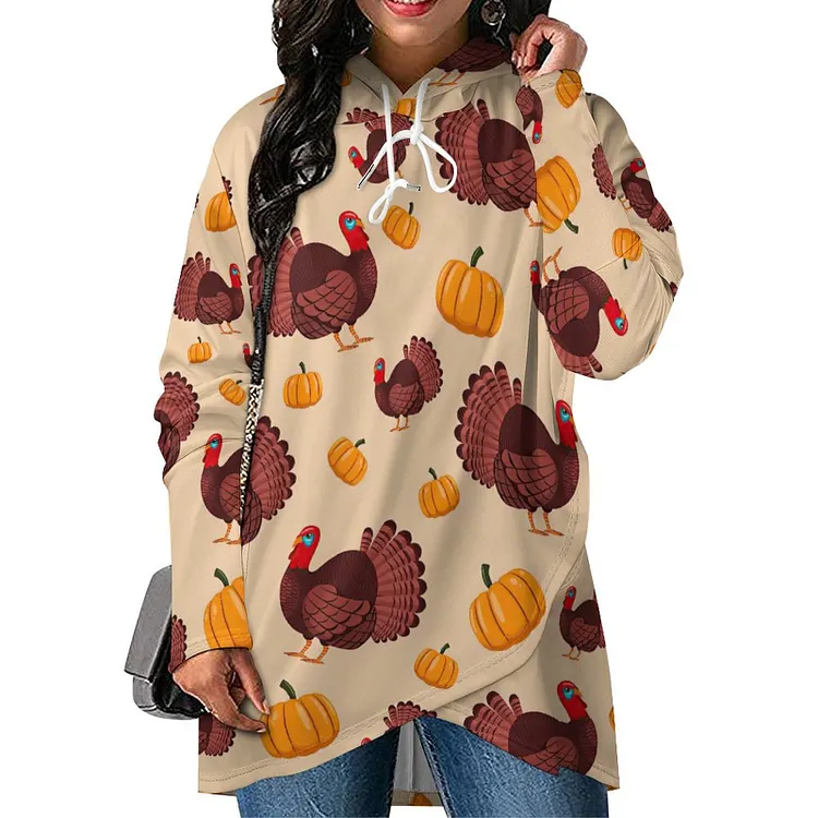 Personalized Design Women's Hoodie Thanksgiving