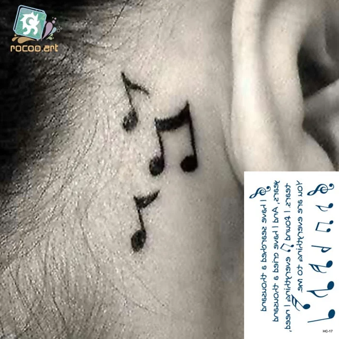 Small Temporary Tattoo Sticker G-dragon Same Black Smiling face Cat Star Pattern Water Transfer Body Art Fake Tatoo Women