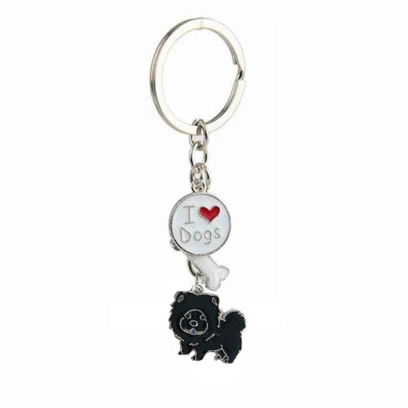 Cute Dog Metal Unisex Bag Pendant Keychain