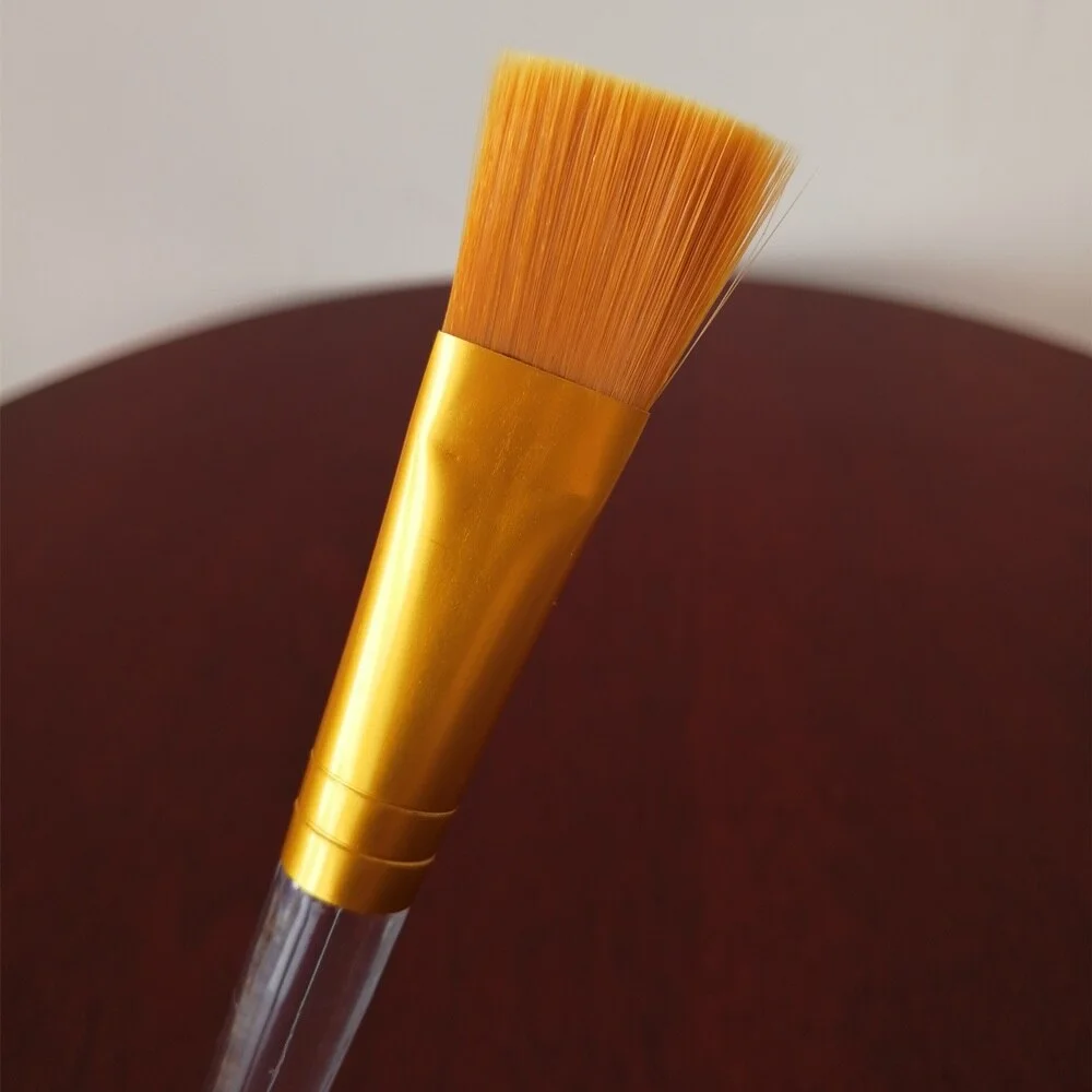 1PC Mask Brush Dense Soft Hair Long Transparent Handle Face Makeup Brushes Skin Care Tools Convenient Comfortable Good Quality