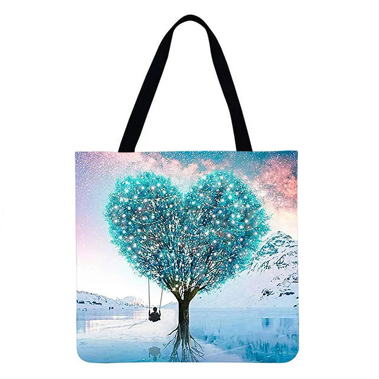 Love Tree - Linen Tote Bag