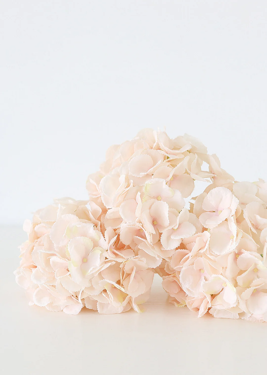 Oversized Artificial Hydrangea in Blush - 19"
