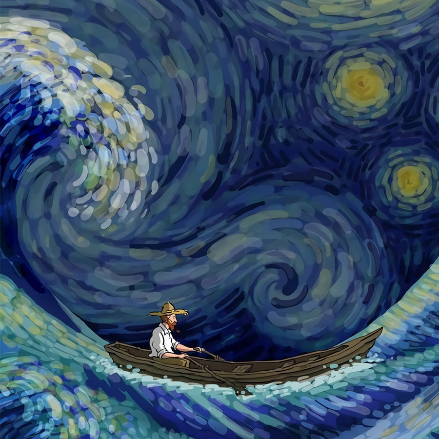 Van Gogh - Struggle With The Sea- Multiple Sizes Drill Diamond Painting gbfke