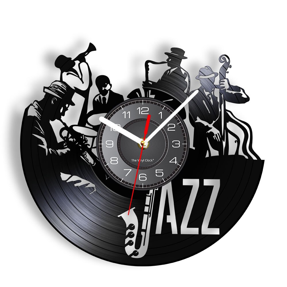 

Jazz Band - Vinyl Record Wall Clock - Without LED, 501 Original