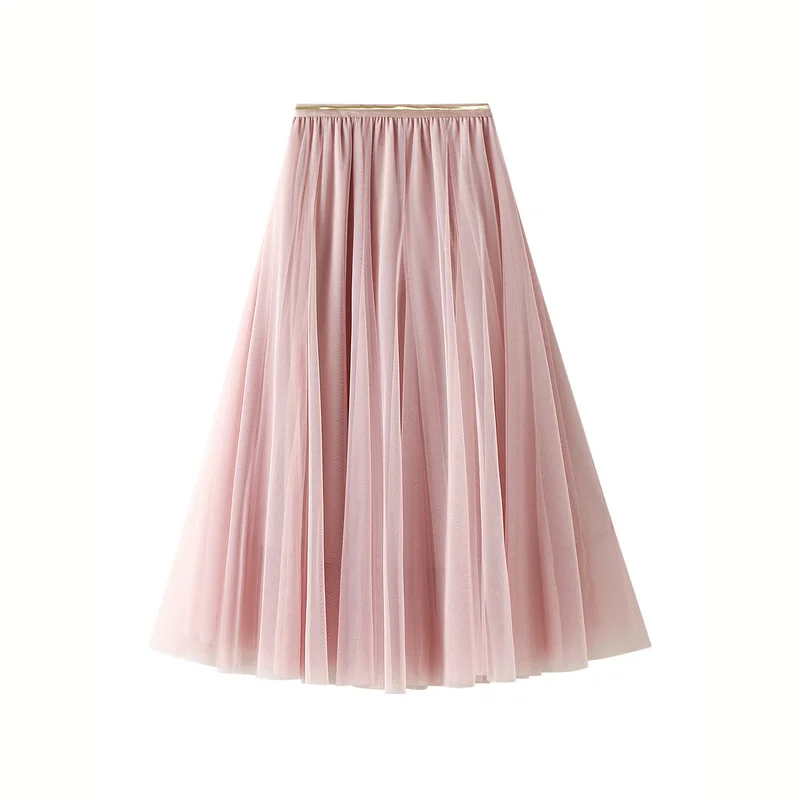 Nigikala Nigikala Dress Half-Dress Woman 2025 New Spring And Summer Long Dress Long-Term Long-Singlin Long-Singed-Long-Shaped High-Waisted Skirt Ponyy Ffy Skirt 0803