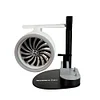 Desktop turbofan creative fan equipped with humidifying spray light tail flame