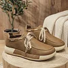 City-Hiker Series - Rotary Buckle Genuine Leather Elevator Sneakers