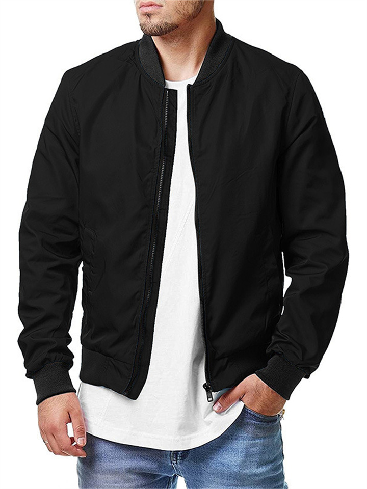 Spring and Autumn Sports Baseball Apparel Men's Jackets New Casual Plus Size Men's Jackets
