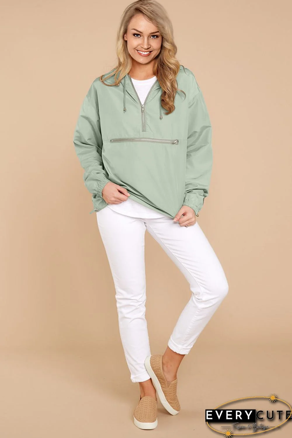 Green Windbreak Jacket