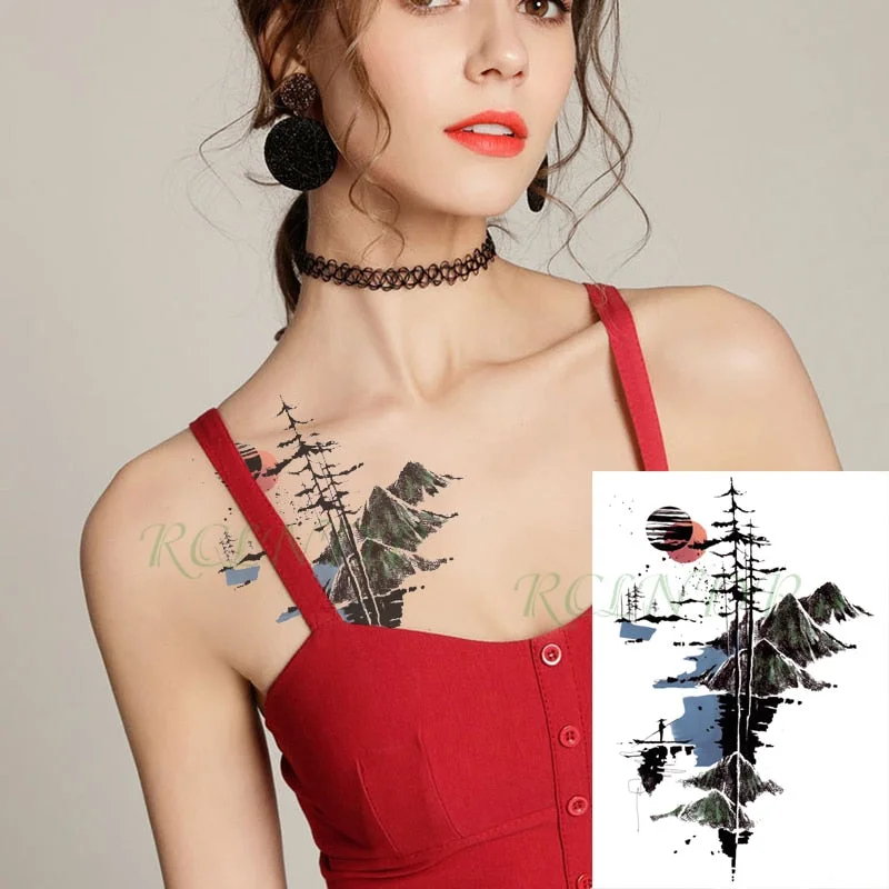 Waterproof Temporary Tattoo Sticker Butterfly Flower wing fake tatto flash tatoo tatouage temporaire waist chest for women girl