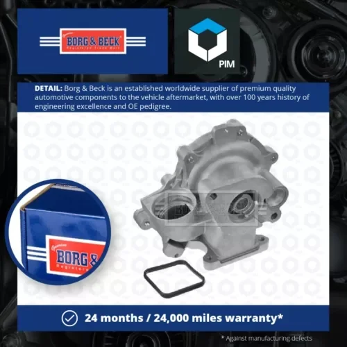 Water Pump BWP2085 Borg & Beck Coolant 11517511220 11517511221 11517515778 New Parts