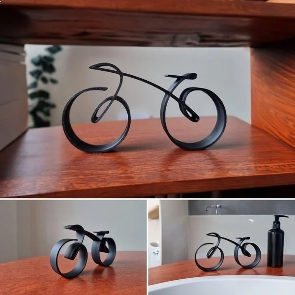 Minimalistic Bicycle Sculpture Wire Framed Style - tree - Codlins