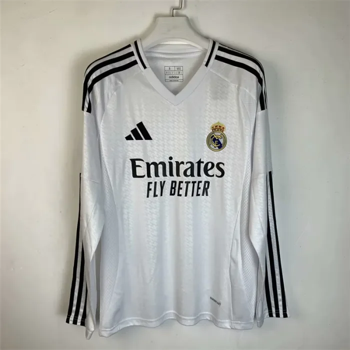 2024/2025 Real Madrid Home Football Shirt Long sleeve