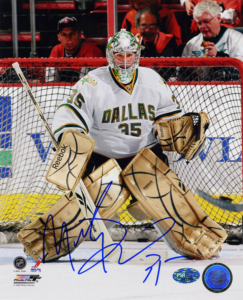 Marty Turco SIGNED 8x10 Photo Poster painting Dallas Stars PSA/DNA AUTOGRAPHED