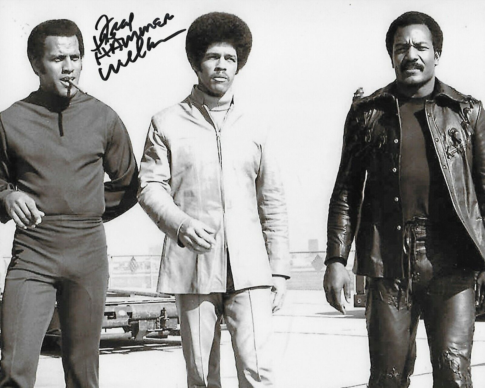 Fred Williamson Take A Hard Ride Original Autographed 8X10 Photo Poster painting