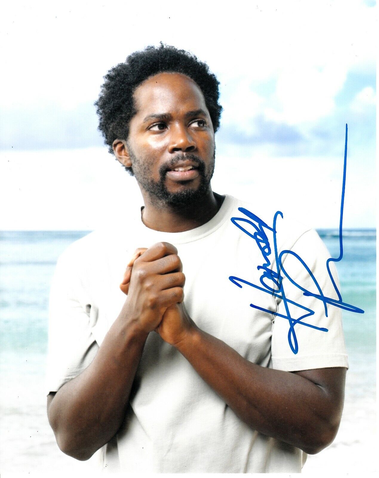 HAROLD PERRINEAU SIGNED LOST Photo Poster painting UACC REG 242 (3)