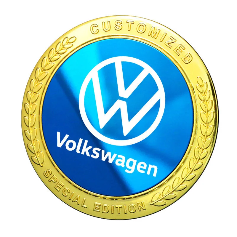 Triangle window side sticker, metal non-fading car stickers decorative stickers