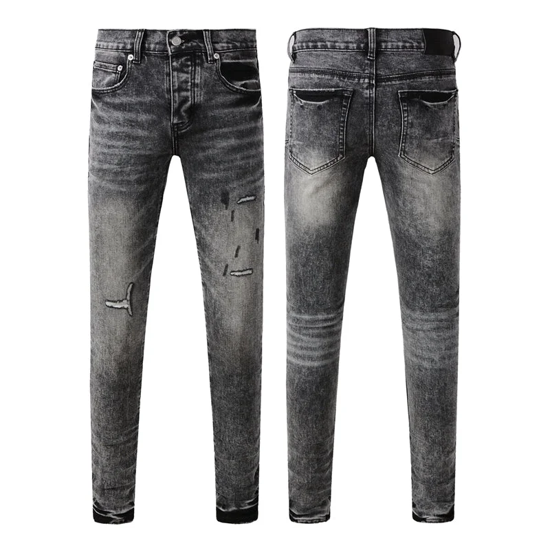 Purple Fashion Jeans 9105