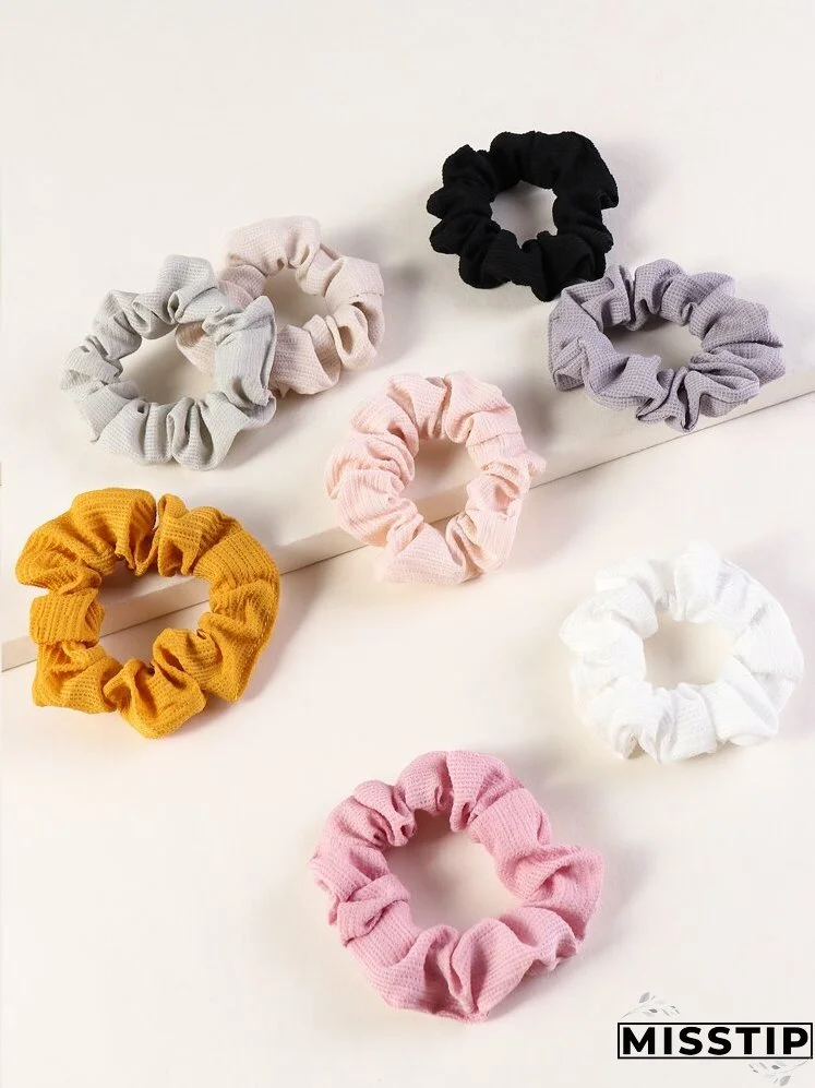8pcs Solid Scrunchie