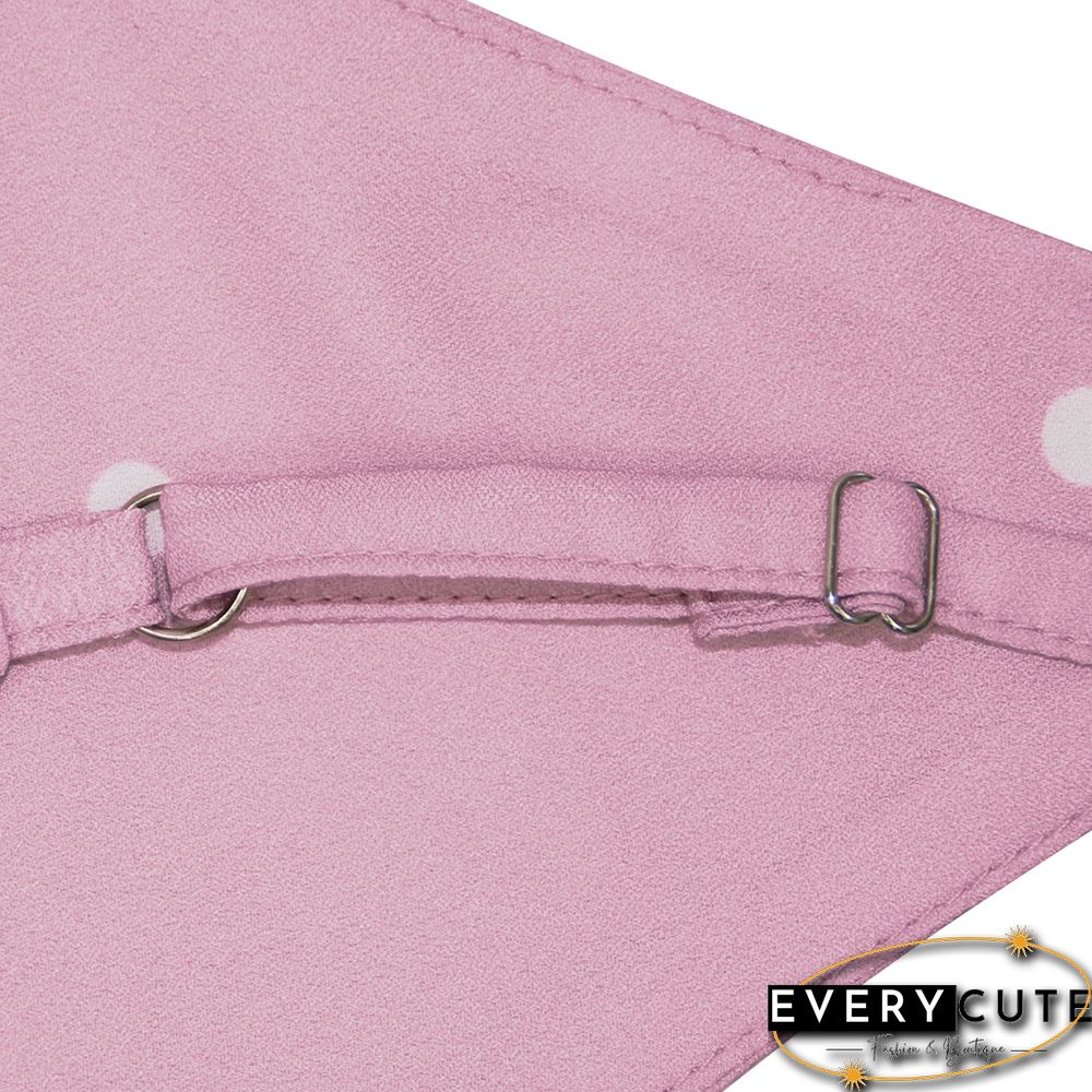 Pink Digital Print V Neck Camisole Tank