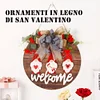 Gioiacombo™ Decorazione San Valentino 🎁Ornamento cuore bambola senza volto in legno