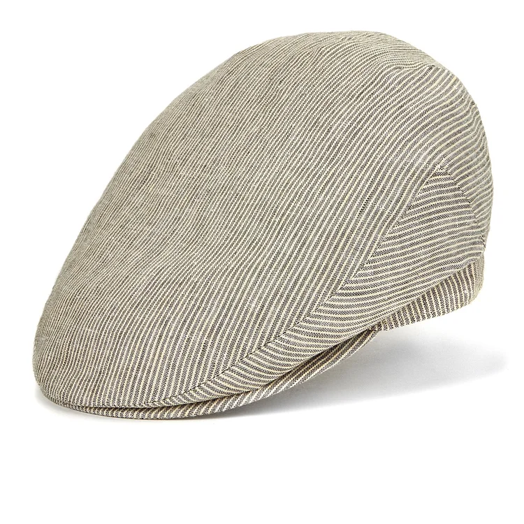 Cannes Linen Flat Cap