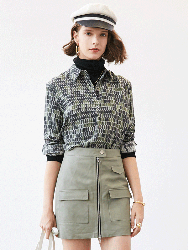 Rippled Posh Silk Shirt