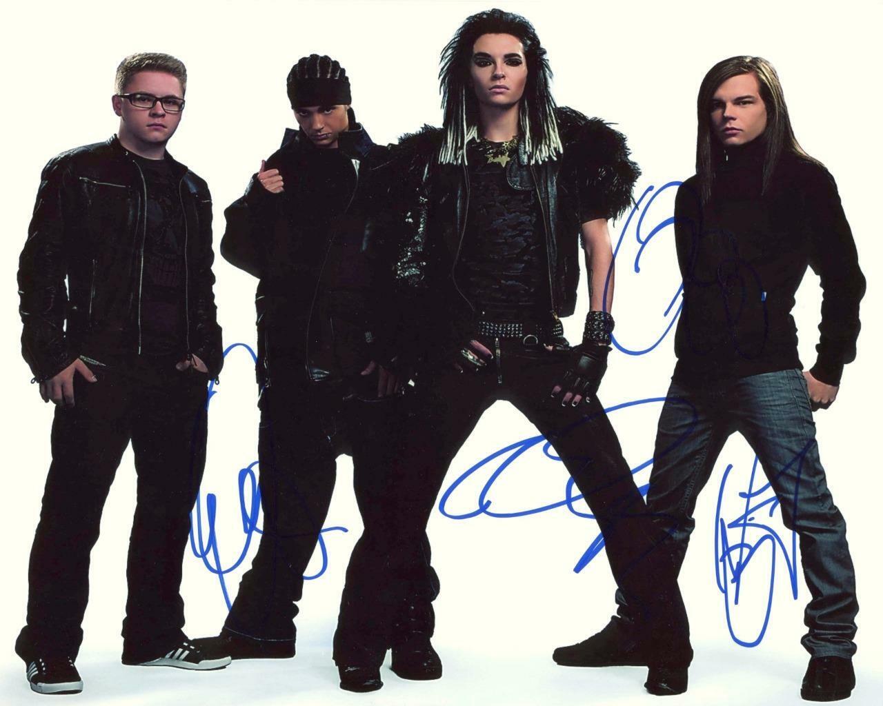 Tokio Hotel SIGNED AUTOGRAPHED 10 X 8