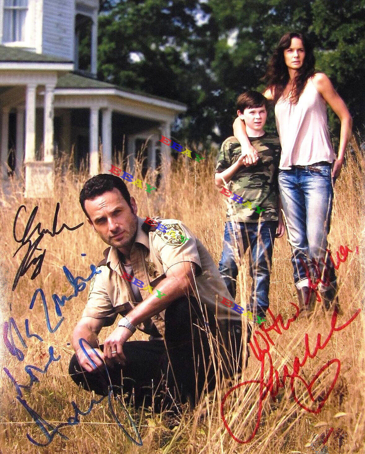 The Walking Dead Cast Autographed Signed Photo Poster painting Reprint