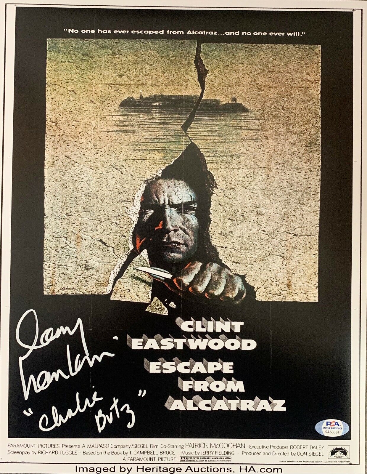 Larry Hankin autographed signed inscribed 11x14 Photo Poster painting PSA Escape From Alcatraz