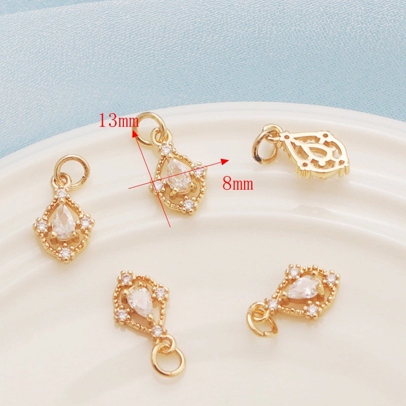 1 Piece Alloy Star Heart Shape Bow Knot Pendant