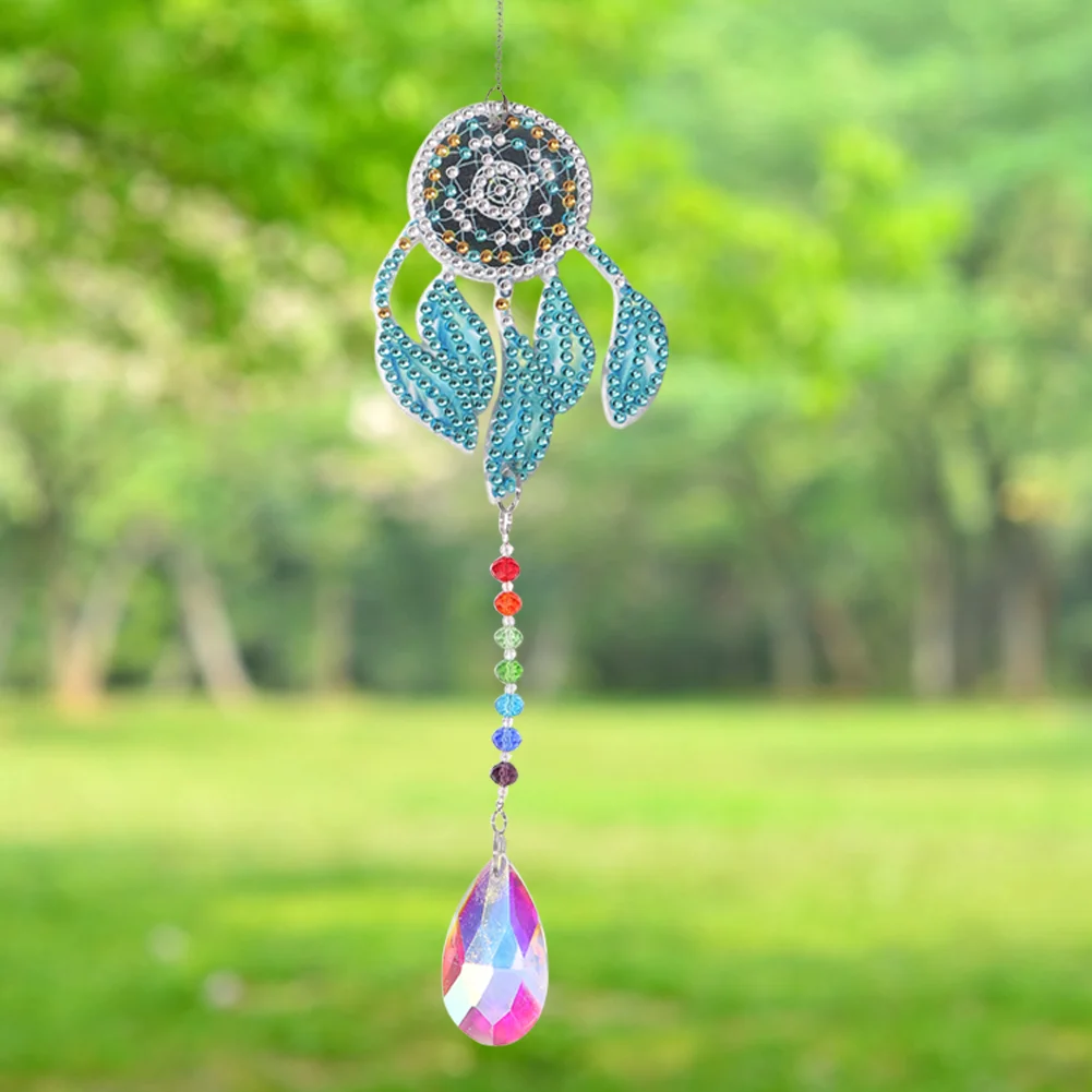 DIY Diamond Painting Sun Catcher - Dreamcatcher