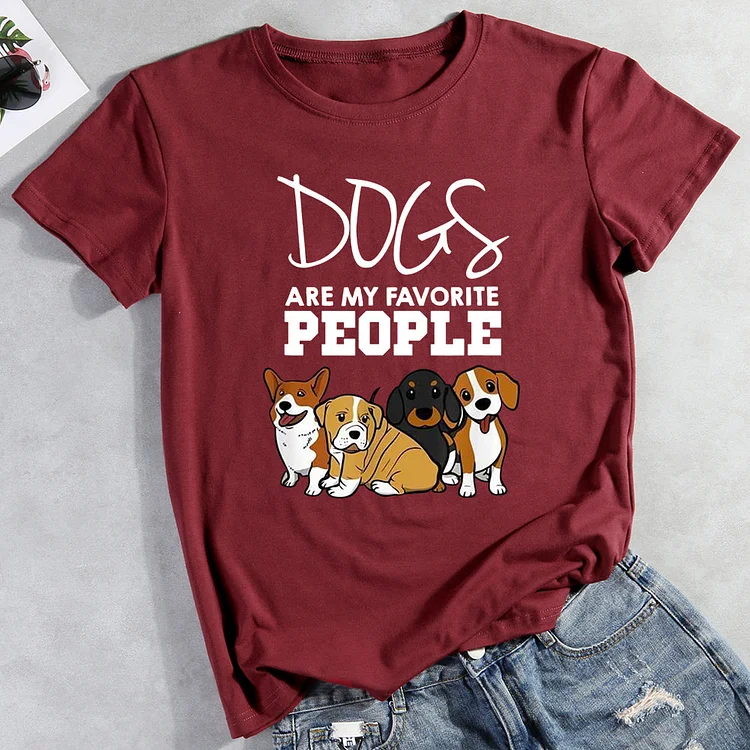 Dogs are my favorite people T-Shirt-013148