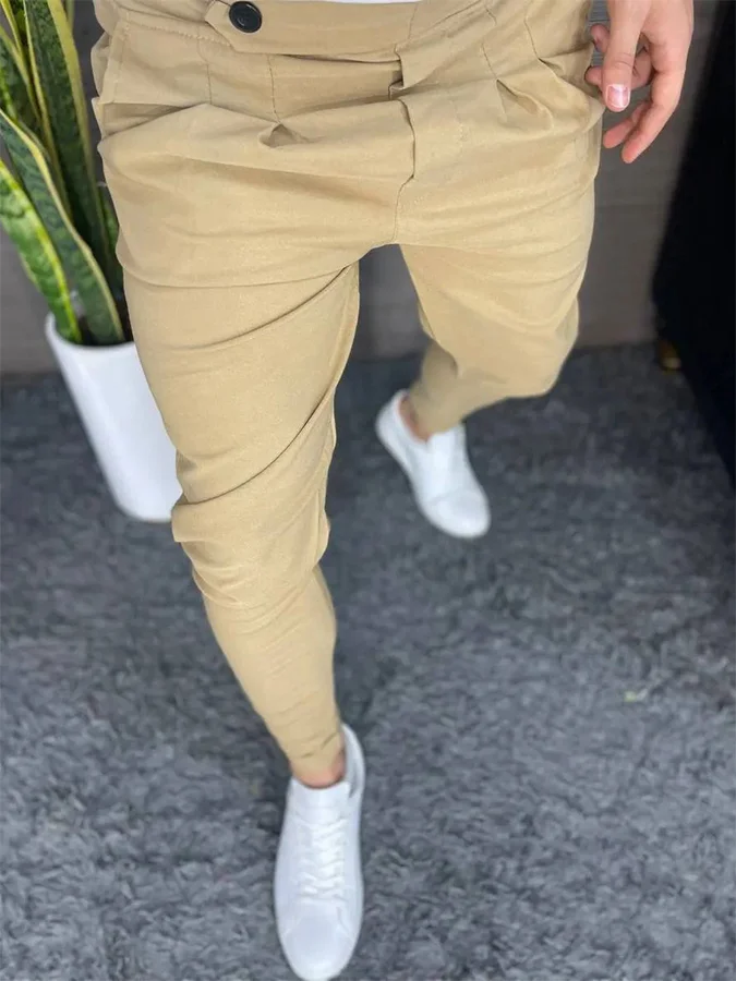 Men's Elegant Khaki Pants