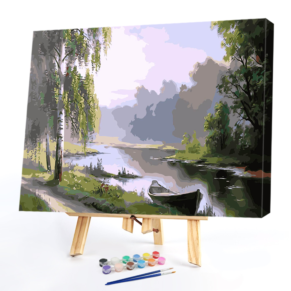 

40*50CM Paint By Numbers-Grove Lake, 501 Original