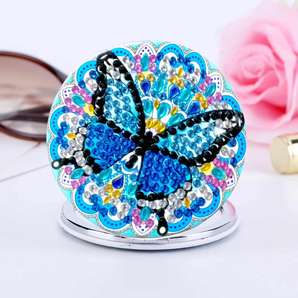 DIY Diamond Painting Mirror Portable Butterfly for Adult and Kids