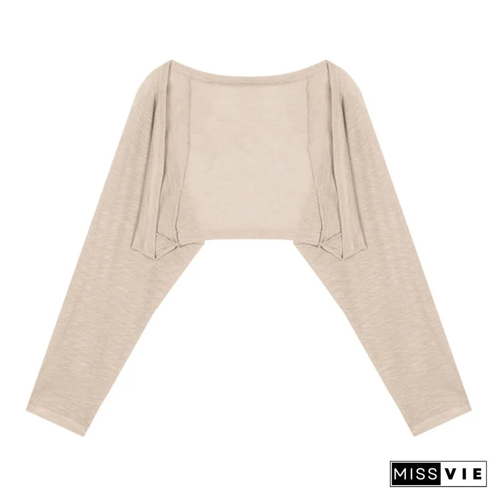 Pure Color Knit Cardigan Off The Shoulder Lace Up Denim Overalls