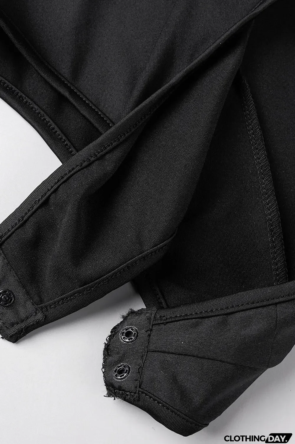 Black Casual Solid Patchwork O Neck Short Sleeve Two Pieces