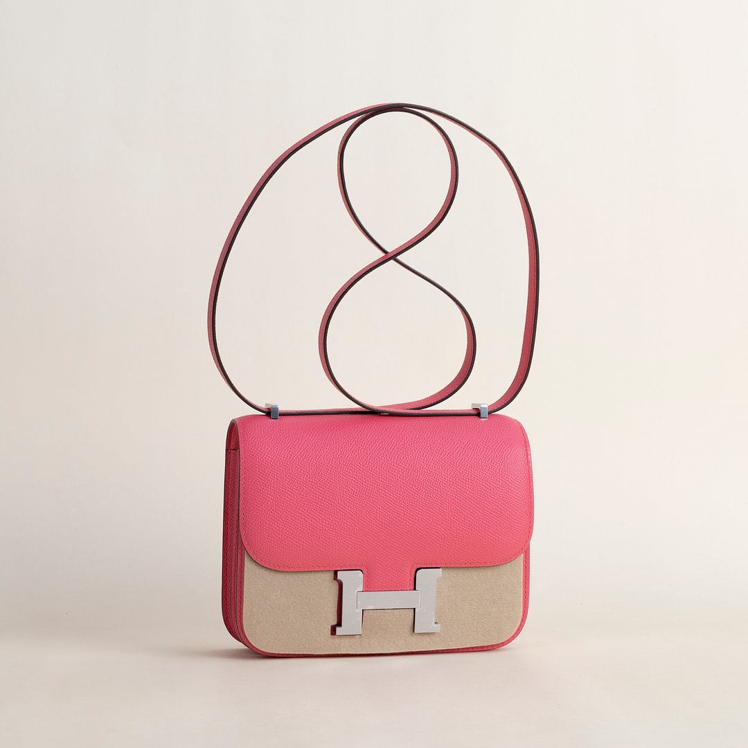 Constance 18CM Epsom 8W Rose Azalee  GHW