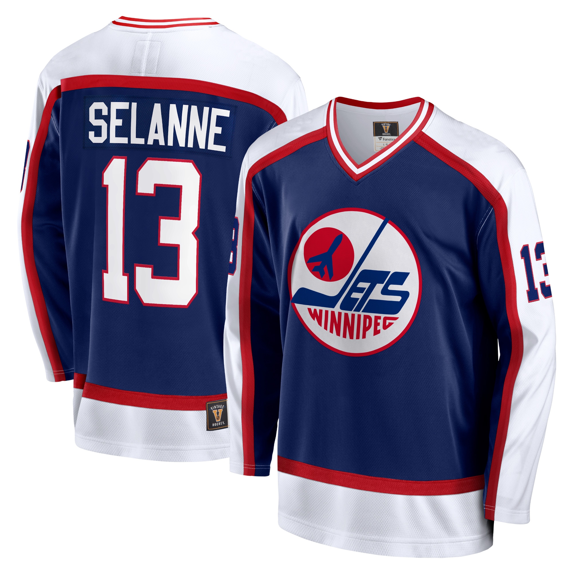 Teemu Selanne Winnipeg Jets Fanatics Breakaway Retired   Jersey – Navy mysite