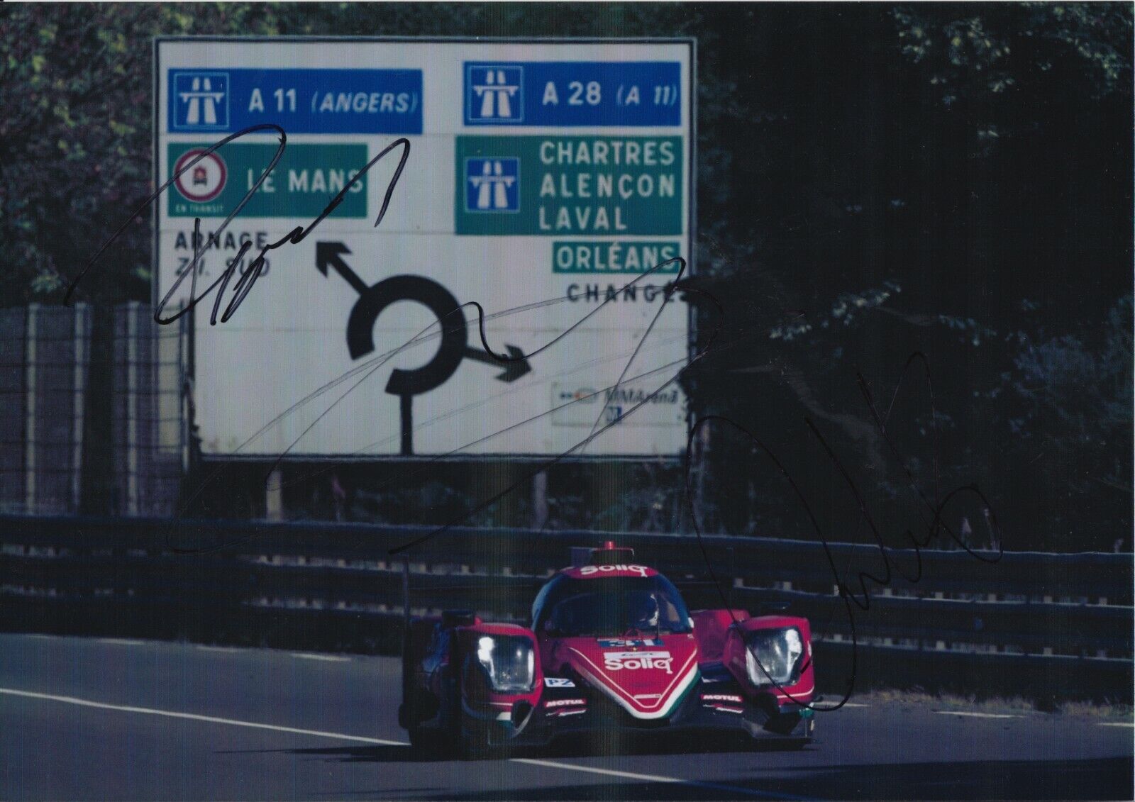 DAVIDSON, GONZALEZ, MALDONADO HAND SIGNED DRAGONSPEED12X8 Photo Poster painting 2019 LE MANS.