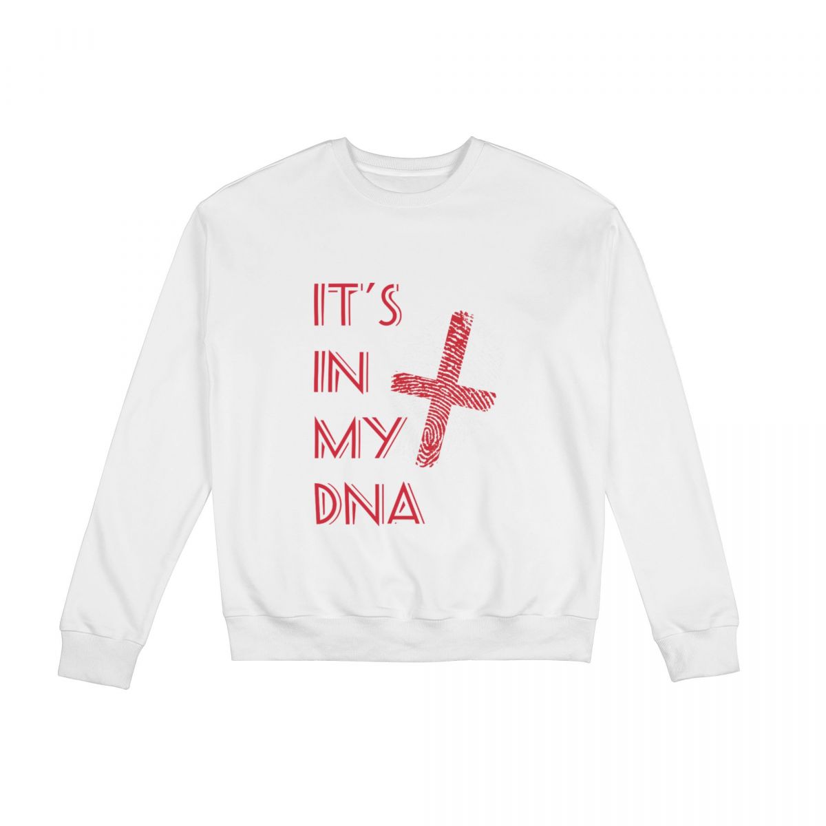 England Fingerprint Unisex Round Neck Sweatshirt