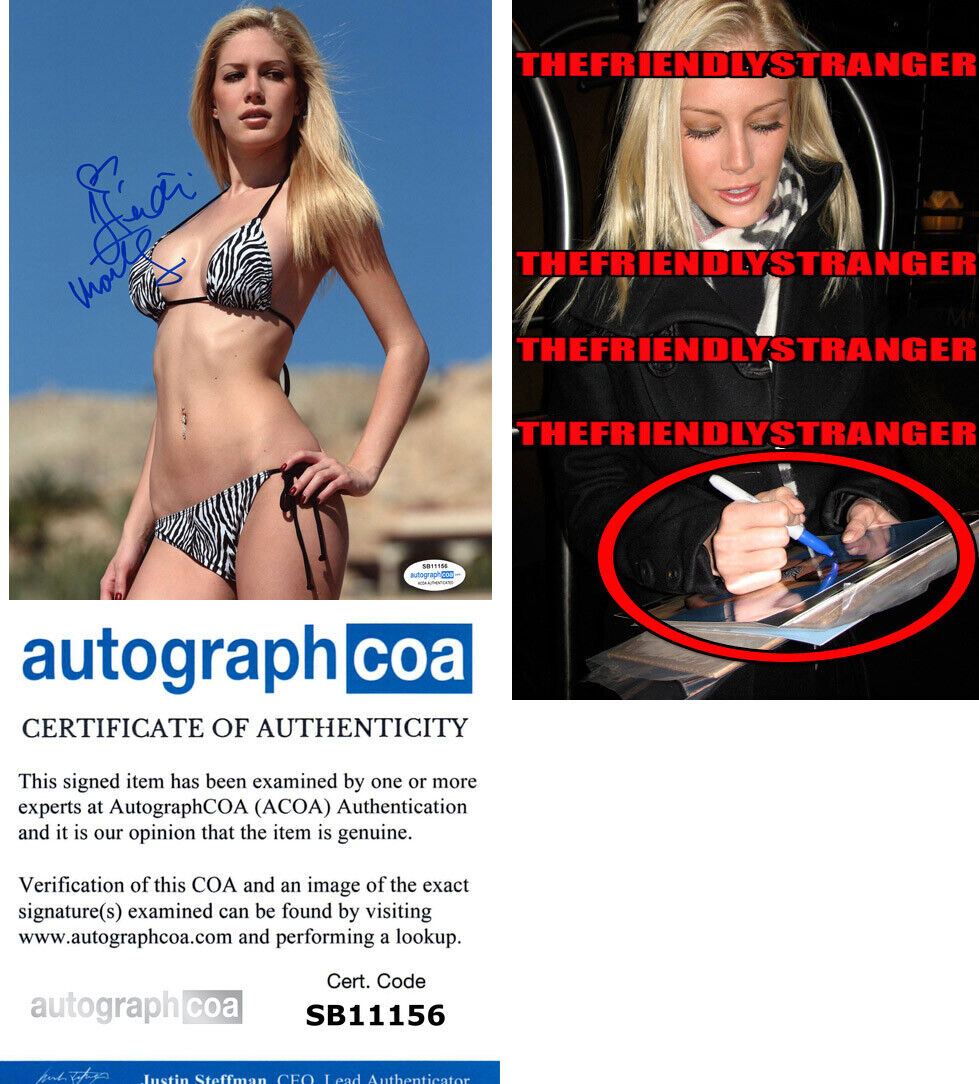 HEIDI MONTAG signed 8X10 Photo Poster painting d EXACT PROOF - SEXY BIKINI The Hills