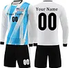 Custom Soccer Jersey Sport Training white Soccer Personalized Name Number Logo