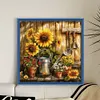 Sunflower Watering Can-11CT Stamped Cross Stitch 40*40cm/15.75*15.75in tapestrymarket