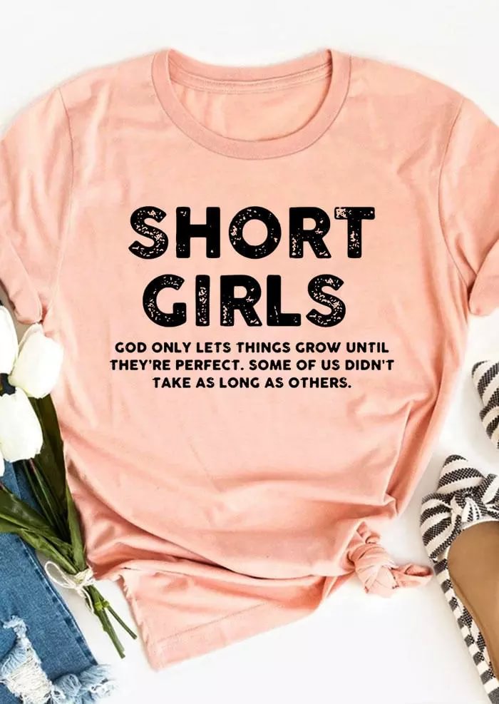 Short Girls O-Neck T-Shirt Tee   LILYELF